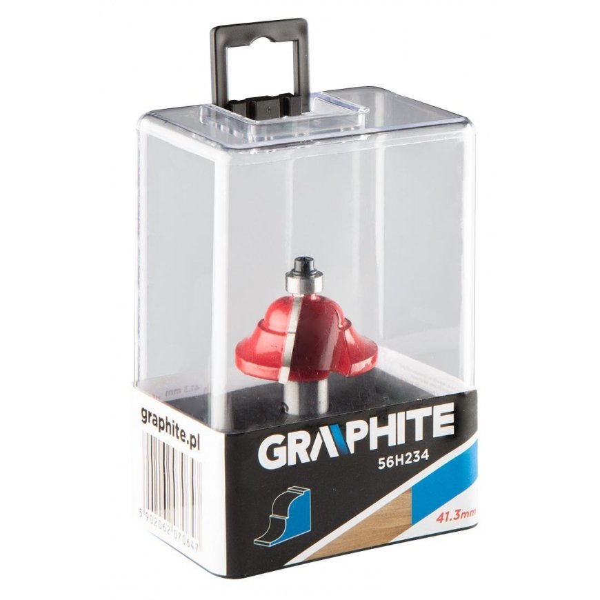 Graphite Decorative shape cutter with bearing, carbide, 41.3 x 18.3 mm, shank 12 mm – 2
