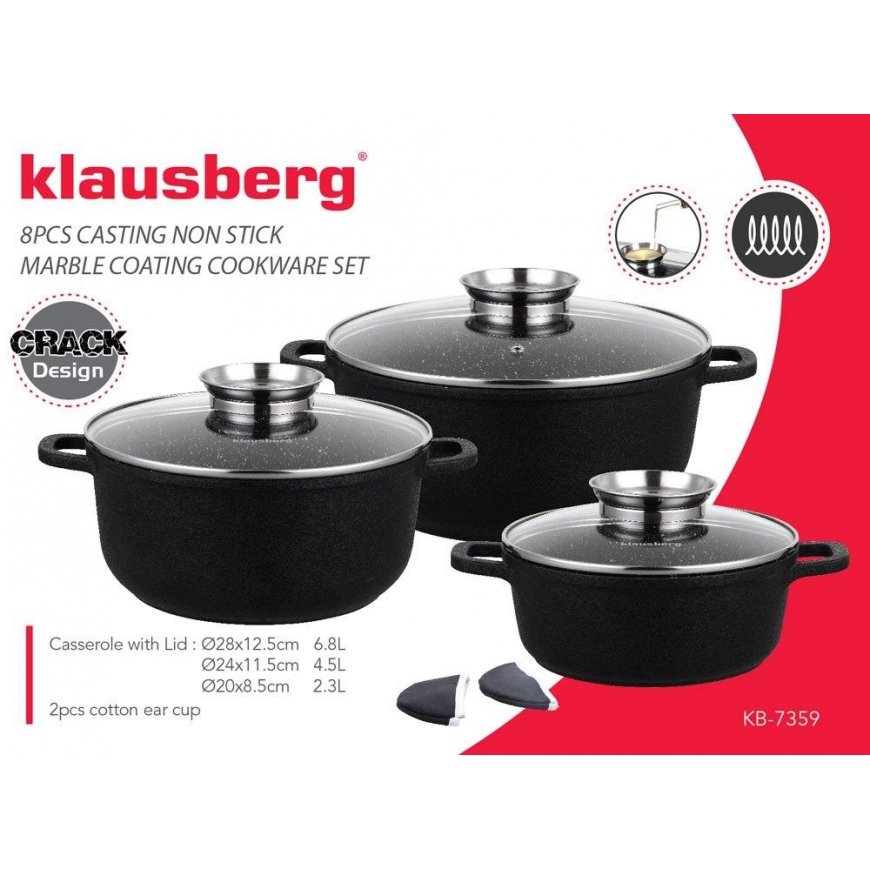 GRANITE POT SET 8 ELEM. KLAUSBERG KB-7359 – 3