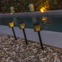 New Garden Gretita Solar Lamp Garden Spike 4 units black New Garden Gretita Solar Lamp Garden Spike 4 units black