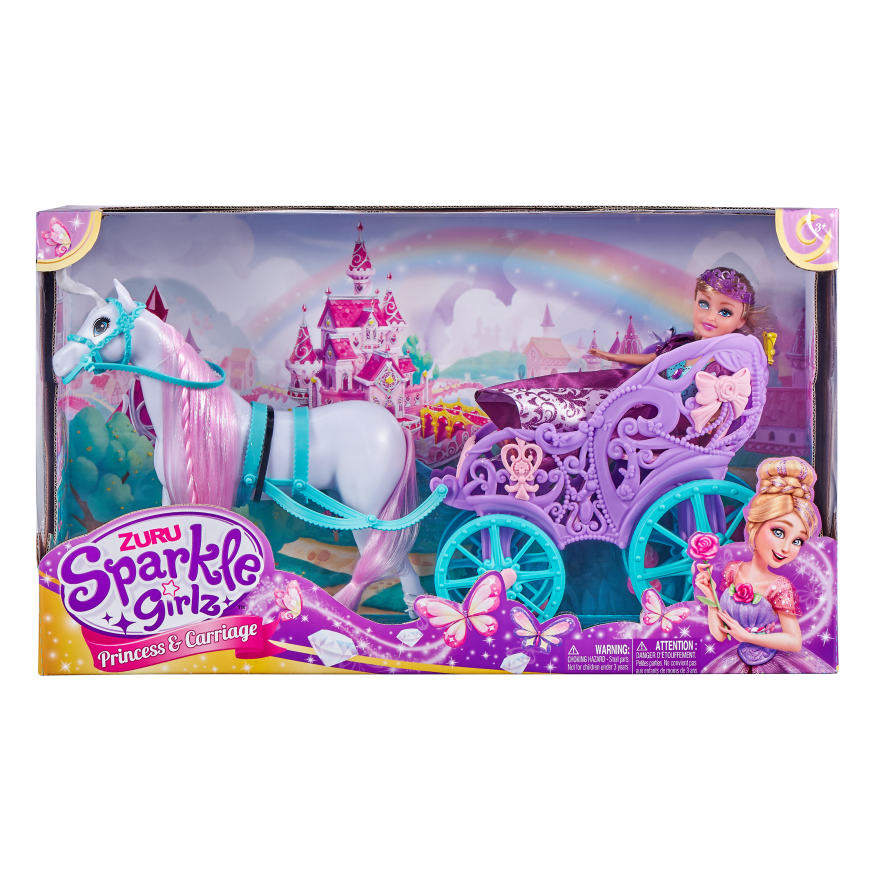 SPARKLE GIRLZ doll set royal horse with carriage, 10068 – 5