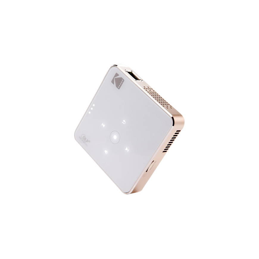Projektorius Kodak Portable Series Luma 150 RODPJS150WH WVGA (854x480), 50 ANSI lumens, 1500:1, Baltas/Gold, Wi-Fi – 3