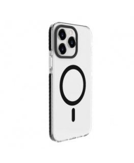 Evelatus Apple iPhone 15 Pro Max Clear Case PC+TPU With MagSafe Transparent Black