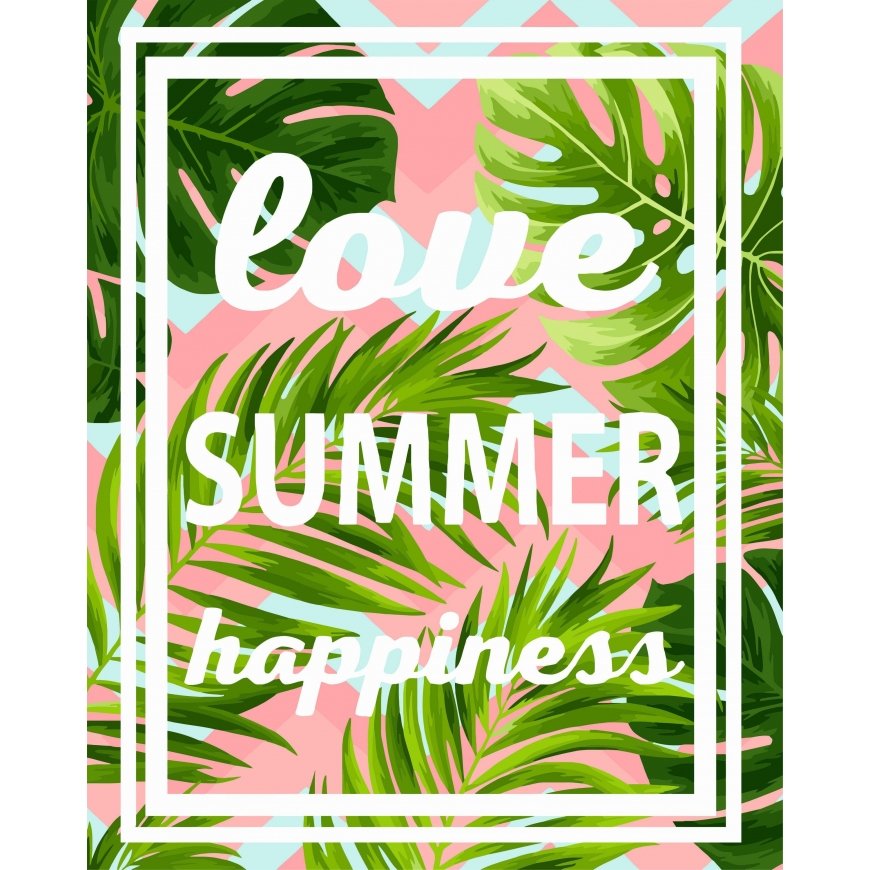 Beldizart Paint by numbers kit. T010 Love, summer, happiness 40*50