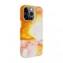 Evelatus Apple iPhone 15 Pro Max Premium Silicone case Customized Print Orange