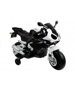 Lean Cars Vaikiškas akumuliatorinis motociklas BMW S1000RR, juodas