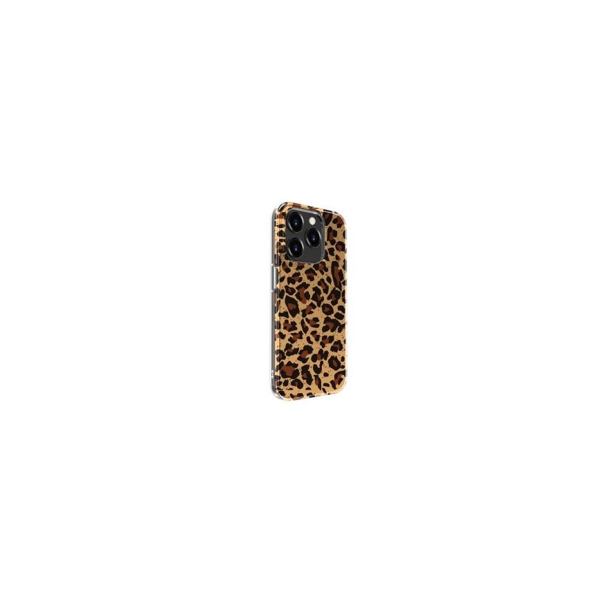 Evelatus Apple iPhone 15 Pro PC Customized Print Design Leopard