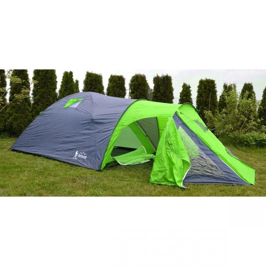 Tourist tent Royokamp, grey/green, for 4 persons – 2