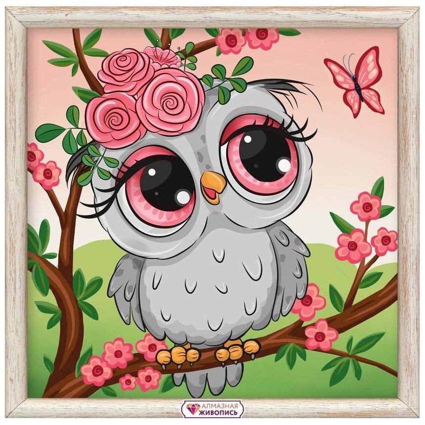 Beldizart Owl in rings 20*20 cm AM1945