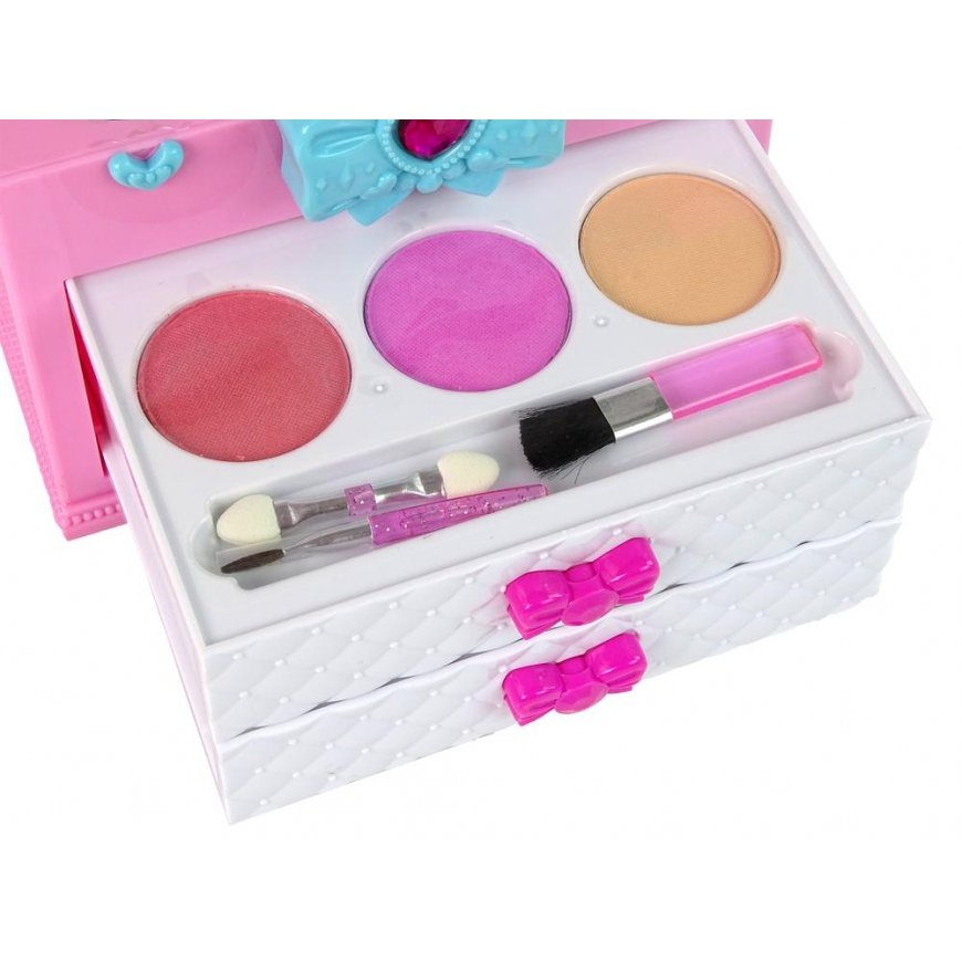 Lean Cars Beauty kit suitcase, pink white – 4