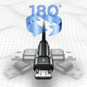 USAMS Kabelis pleciony sukamasis U60 2A microUSB žalias|žalias 1m SJ478USB02 (US-SJ478)