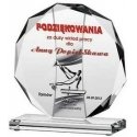 Tryumf Engraved glass trophy + paint filler Tryumf Engraved glass trophy + paint filler