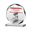 Tryumf Engraved glass trophy + paint filler Tryumf Engraved glass trophy + paint filler