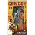 Pulio Metal cowboy revolver with case and belt 149/0 Gonher Pulio Metal cowboy revolver with case and belt 149/0 Gonher