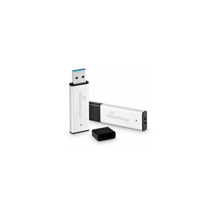 MediaRange USB-Stick USB 3.0 high performance 32GB alu
