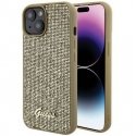 Guess Apple iPhone 15 HC PU DISCO SCRIPT METAL Gold Guess Apple iPhone 15 HC PU DISCO SCRIPT METAL Gold