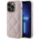 Guess Apple iPhone 15 Pro HC PU QUILTED METAL LOGO Pink