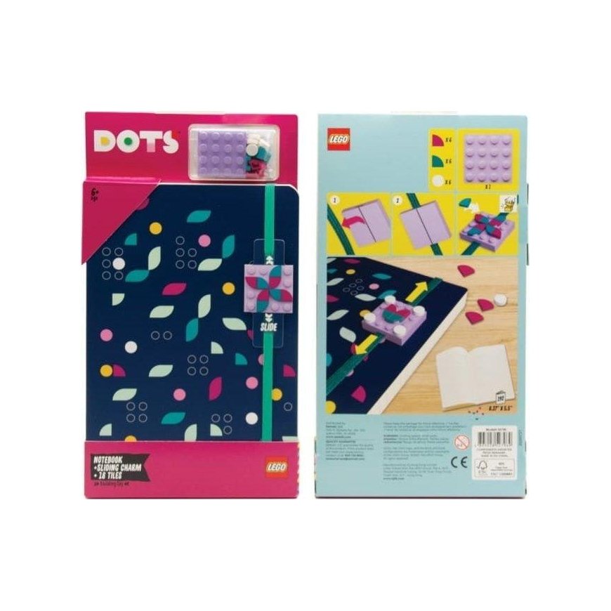 LEGO Dots Notepad with plate and blocks to decorate