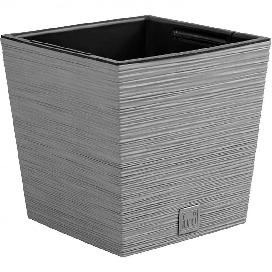 Prosperplast div class"int_ce_html"FURU SQUARE LOW flower pot - concrete/div