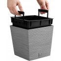 Prosperplast div class"int_ce_html"FURU SQUARE LOW flower pot - concrete/div Prosperplast div class"int_ce_html"FURU SQUARE LOW flower pot - concrete/div
