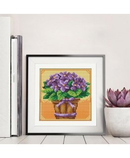 Beldizart Diamond painting set Flowers 15х15cm AZ-1637