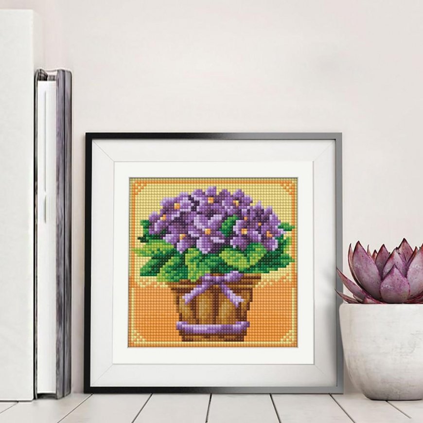 Beldizart Deimantinio dažymo rinkinys Gėlės 15х15cm AZ-1637