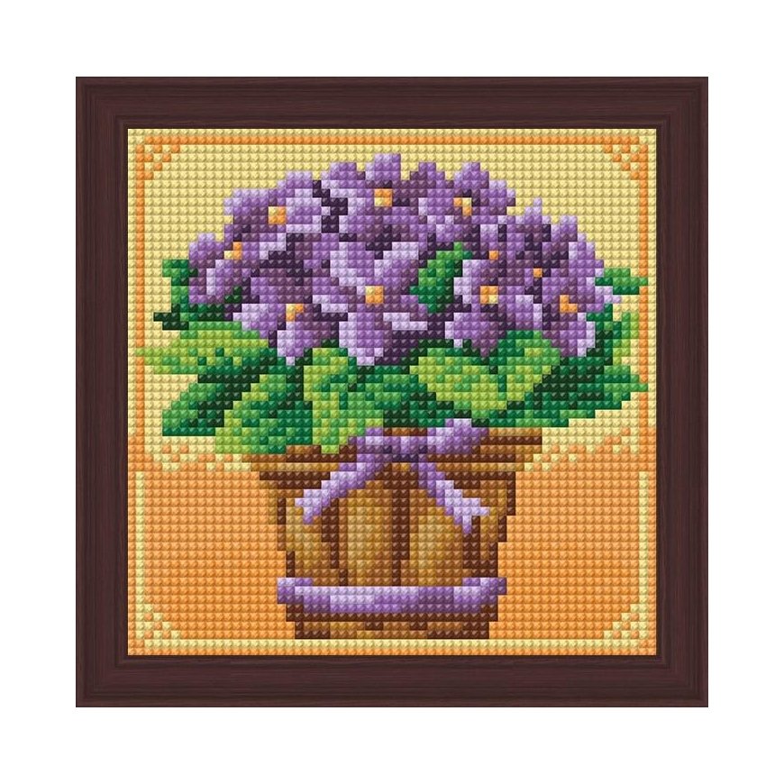 Beldizart Diamond painting set Flowers 15х15cm AZ-1637 – 2