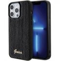 Guess Apple iPhone 15 Pro HC SEQUIN SCRIPT METAL Black