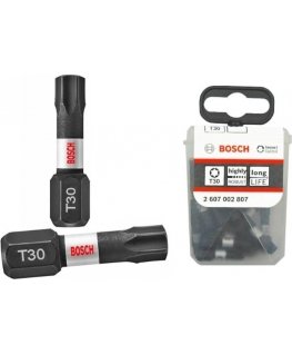 Bosch Suktuvo antgaliai T25 25 vnt./ Impact, L25mm