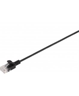 Fuj:tech UltraSlim CAT6A U/UTP thin network cable, 1 m, black