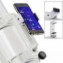 Telescope Bresser Messier MC-152/1900 HEXAFOC EXOS-2 with solar filter and smartphone