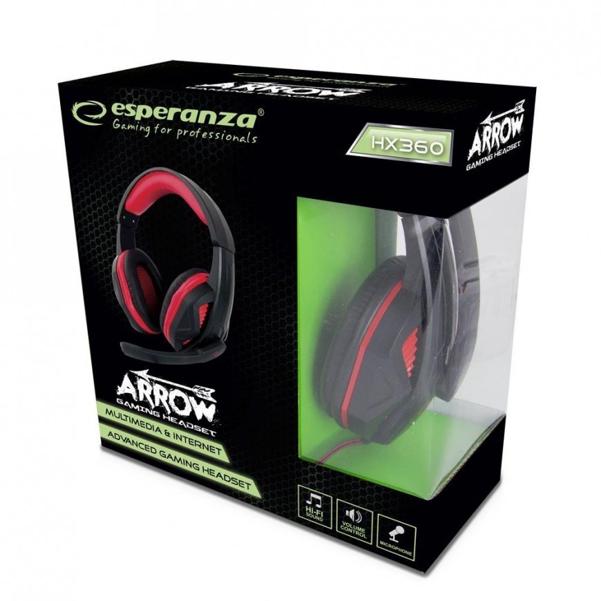 Esperanza Headphones with microphone for games arrow – 3