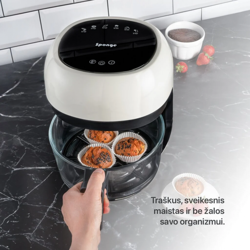 Sponge Air Fryer Glass 4L – 5