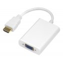 Deltaco 00100029 vaizdo kabelio adapteris 0,2 m HDMI A tipo (standartinis) VGA (D-Sub) Balta Deltaco 00100029 vaizdo kabelio adapteris 0,2 m HDMI A tipo (standartinis) VGA (D-Sub) Balta
