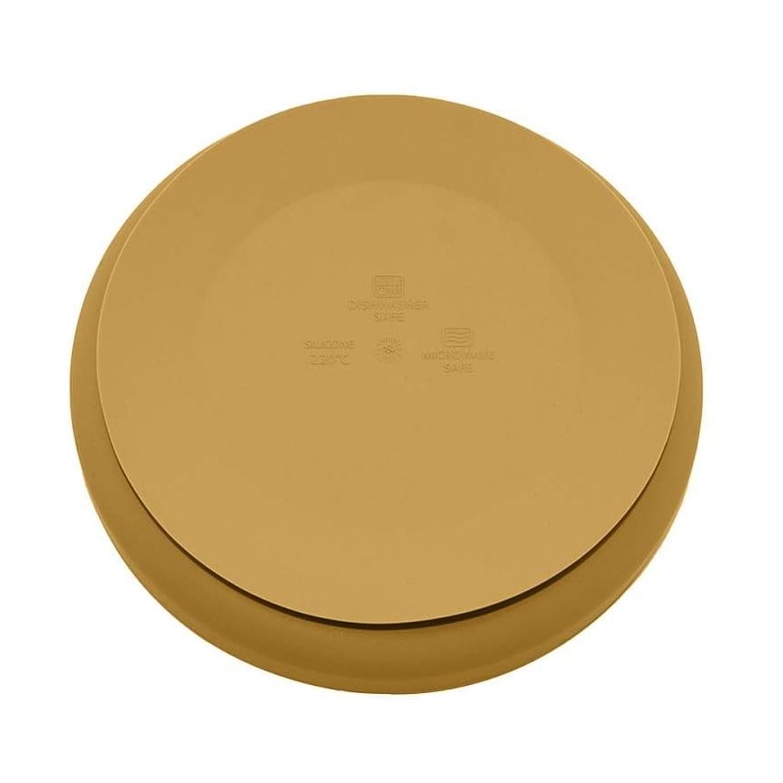 Petite&Mars Take&Match - food grade silicone plate | Intense ocher – 2