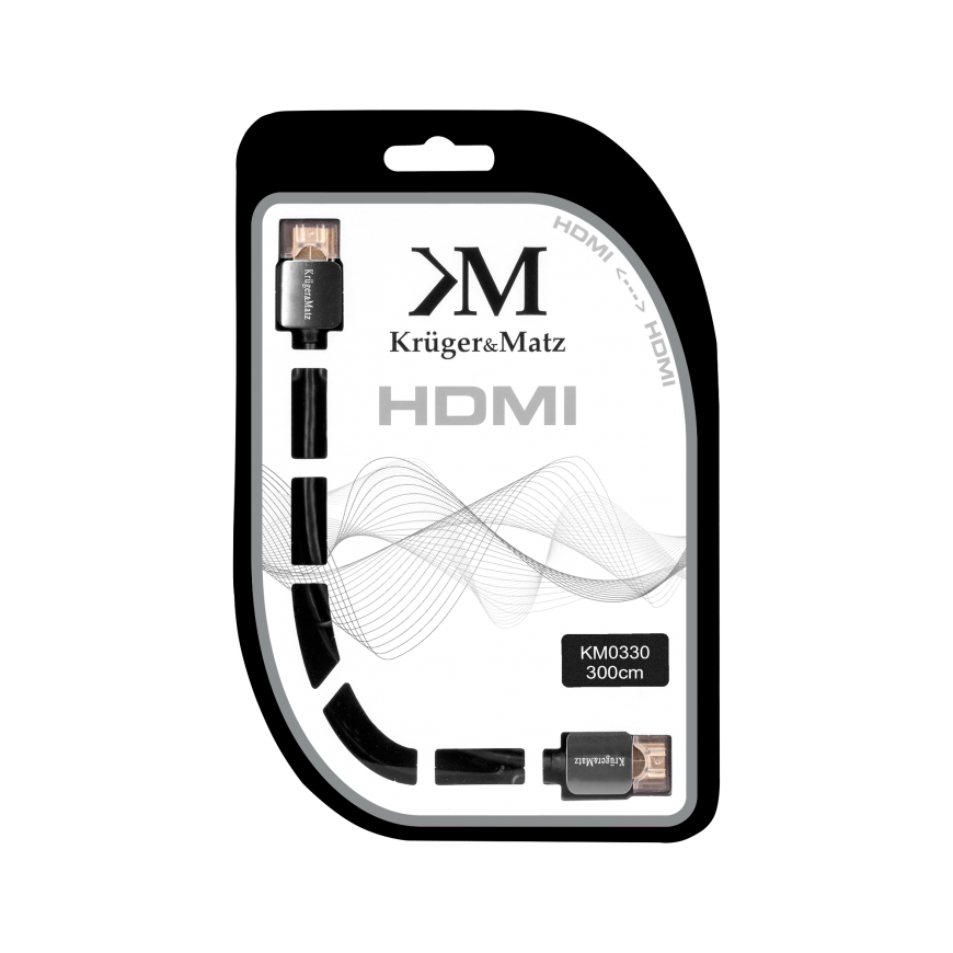 Kruger & Matz HDMI - HDMI cable 4K (AA) 3m – 2