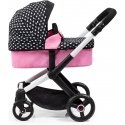 Doll pram BAYER Design 17060AA Xeo deep Black, Pink Doll pram BAYER Design 17060AA Xeo deep Black, Pink