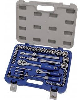 Set of heads, accessories and ratchets 1/2 "and 1/4" 58 pcs. 4-32mm IRIMO