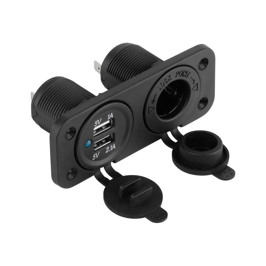 Peiying Montuojamas automobilinis įkroviklis 2xUSB 3100mA – 2