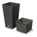 Prosperplast div class"int_ce_html"FURU SQUARE flower pot - anthracite/div Prosperplast div class"int_ce_html"FURU SQUARE flower pot - anthracite/div
