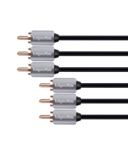 3RCA-3RCA component cable 1.8 m Kruger & Matz