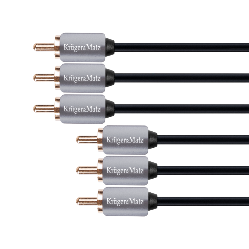 Krüger&Matz 3RCA-3RCA component cable 1.8