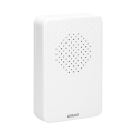 Orno Laidinis elektroninis vieno tono durų skambutis LARK MAXI AC, 230V, sniego baltumo Orno Laidinis elektroninis vieno tono durų skambutis LARK MAXI AC, 230V, sniego baltumo