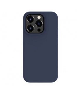 Evelatus Apple iPhone 15 Pro Premium Magsafe Soft Touch Silicone Case Midnight Blue