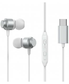 Headphones Joyroom JR-EC06 Type-C silver