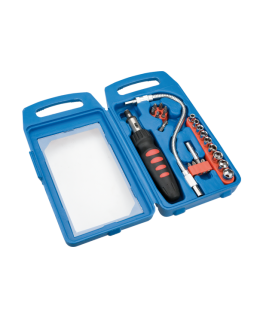 Top Tools Į viršų Įrankiai Atsuktuvų antgaliai ir lizdai su rankena 22 vnt. (39D185)
