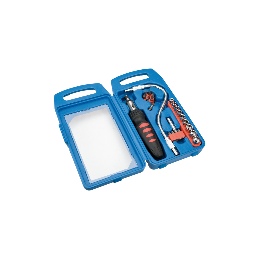 Top Tools Top Tools Screwdriver bits and sockets with handle 22 pcs. (39D185)