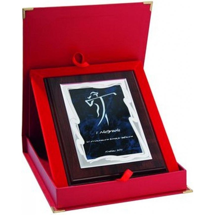 Victoria Sport plastic diploma with metal engraved sheet + etui