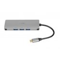 iBox IUH3RJ4K sülearvuti dokk/pordi replikaator USB 3.2 Gen 1 (3.1 Gen 1) Type-C toiteallikas 100W hõbedane iBox IUH3RJ4K sülearvuti dokk/pordi replikaator USB 3.2 Gen 1 (3.1 Gen 1) Type-C toiteallikas 100W hõbedane
