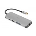 iBox IUH3RJ4K notebook dock/port replicator USB 3.2 Gen 1 (3.1 Gen 1) Type-C Power Delivery 100W Silver iBox IUH3RJ4K notebook dock/port replicator USB 3.2 Gen 1 (3.1 Gen 1) Type-C Power Delivery 100W Silver
