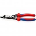 daugiafunkcinės replės elektrikams amerikietiško modelio Knipex [13 72 8] kelių komponentų rankena